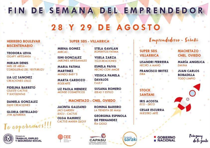 Ferias inclusivas de emprendedores realiza este fin de semana el Ministerio de Trabajo