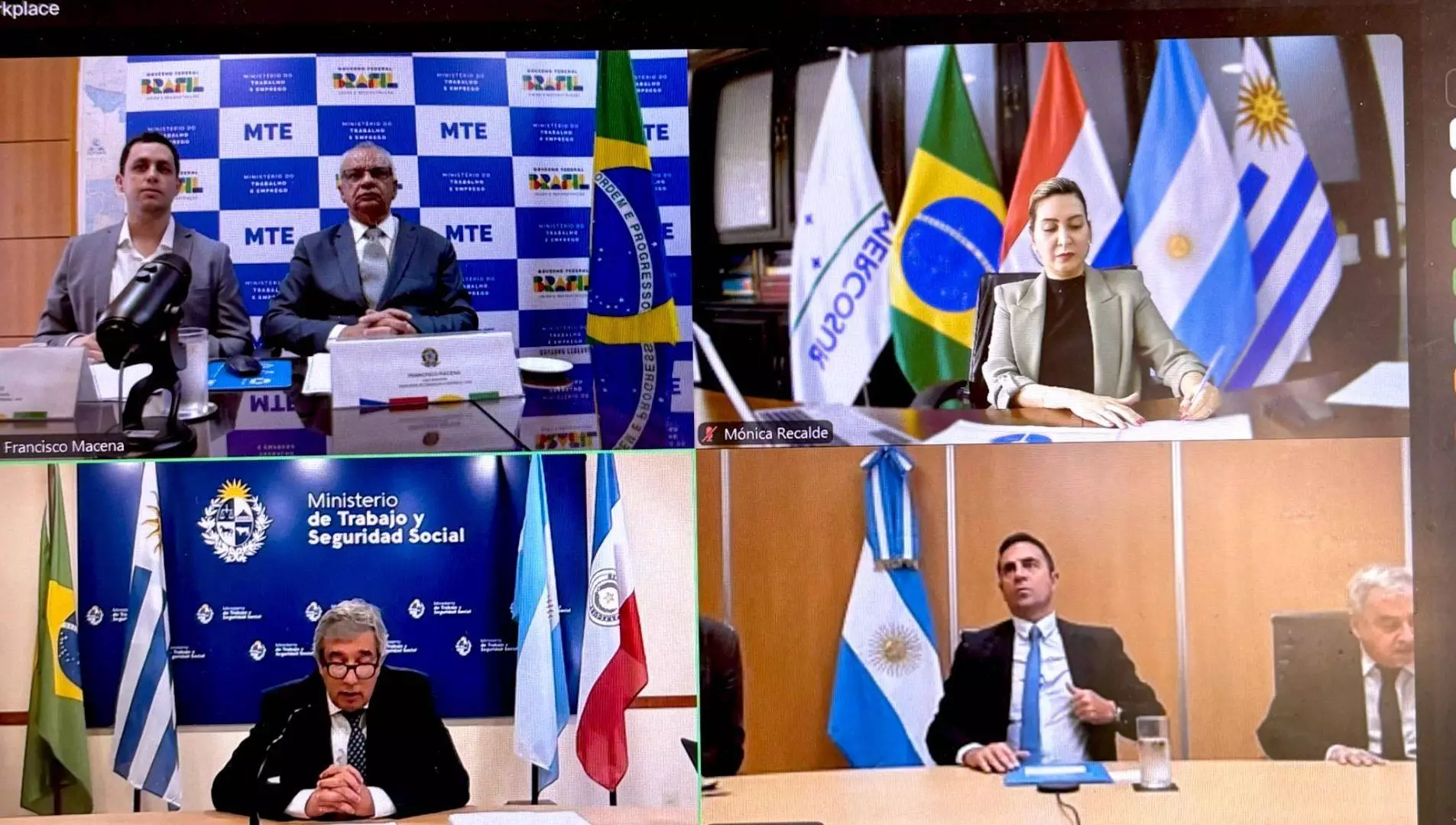 Ministros de Trabajo del Mercosur revisaron avances y desafíos de las políticas laborales de la región