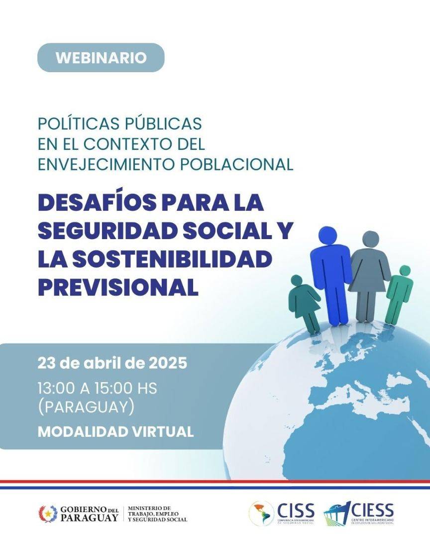 Webinario abordará los desafíos de la Seguridad Social ante el envejecimiento poblacional