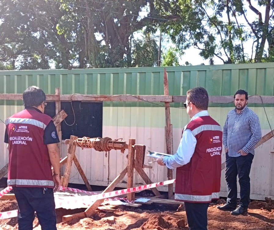 Ministerio de Trabajo intervino ante accidente laboral en obra de construcción
