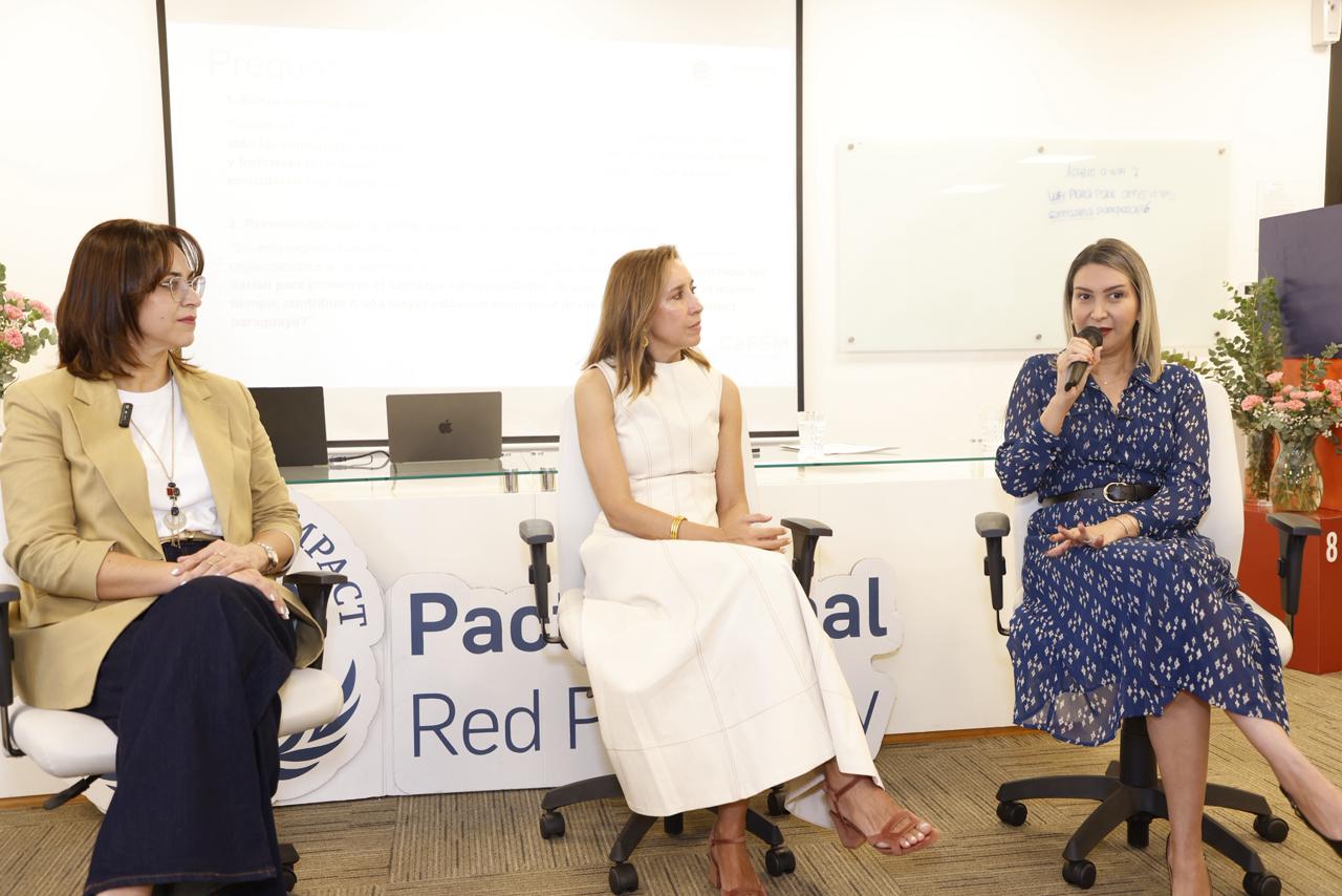 Pacto Global. Charla sobre liderazgo femenino.